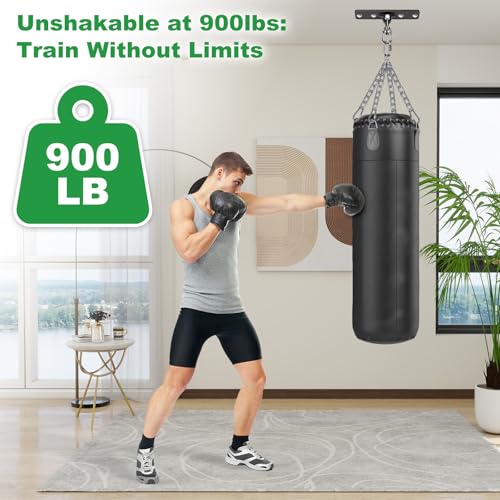 SELEWARE Heavy Duty Punching Bag Hanger, Steel I Beam Clamp for Heavy Bag - color: G: Ceiling Mount Punching Bag Hanger