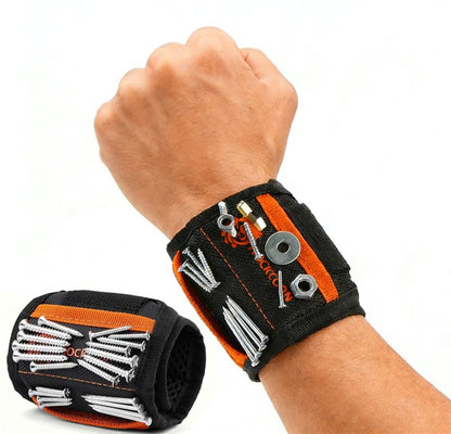 20-Magnet Tool Wristband for Holding Screws, Nails and Drill Bits, Comfortable & Heavy Duty, Great Gift Idea for Husband, Dad, Handyman, Carpenter or Woodworker