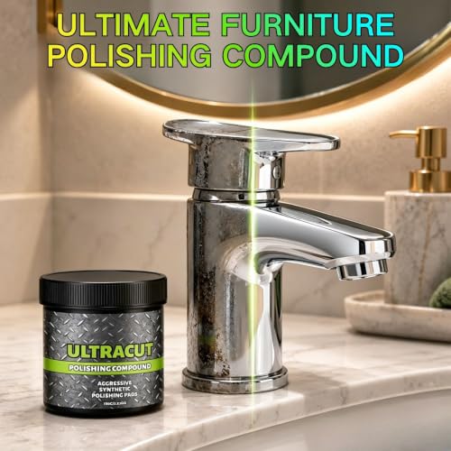 2PCS Surface Restoration Polish With Pad,Multi-Surface Scratch Remover,for Leather Wood Marble Countertop Refrigerators & Cookware Ovens Sinks
