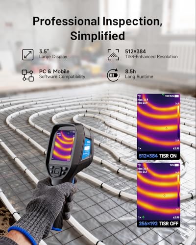 TOPDON TC004 3.5" Thermal Imaging Camera, -4°F~1022°F Temp Range - size: TC004: IR Camera