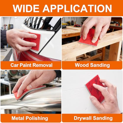 28 Pcs 240 Grit Sanding Sponge Soft Foam Hand Sanding Blocks | Coarse Grit Sandpaper,Wet Dry Sanding Pads for Automobile Wood Furniture Metal Drywall Surface Polishing - style: 240 Grit 28PCS