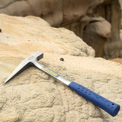ESTWING Rock Pick, 22oz Pointed Tip, Long Handle, Blue Molded Grip, E3-23LP - size: 22 oz (Ounces) Long Handle