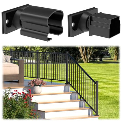 Egadis 2 Pack Aluminum Adjustable Railing Bracket - color: The Bracket-Adjustable - 2Pack