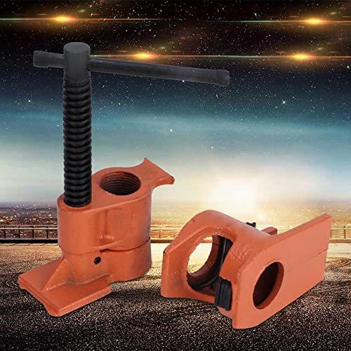 Pipe Clamp Jaws Vise Fixture Set, Woodworking Tool Kit, Wood Gluing Pipe Clamp Set for Woodworking (Normal)