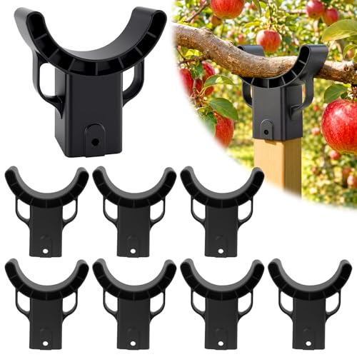 KJX 8 Pack Upgraded Tree Crutches, Fruit Tree Branch Supports - color: Black-8Pcs