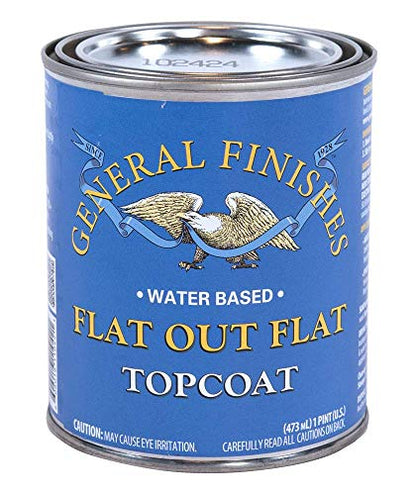 General Finishes Flat Out Flat Topcoat, Pint - size: 1 Pint