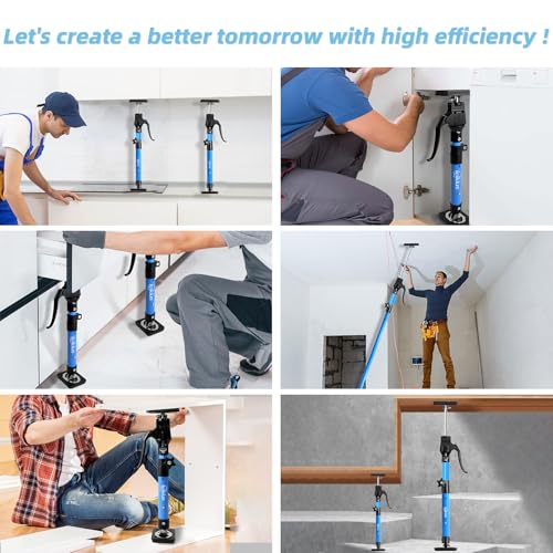 Aluminum Handle Cabinet Jack for Installing Cabinets 4PC,23.6-45.3 Inches 200LB Load Capacity Hand Support System,Premium Adjustable Cabinet Lift Jack&Support Pole,Perfect for DIY Enthusiasts - size: Medium23.6-45.3INCH 4Pc