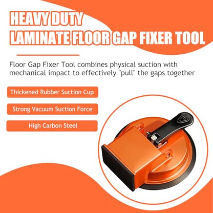 Floor Gap Fixer Tool, Heavy Duty Laminate Floor Gap Fixer Tool (Orange)