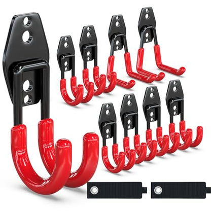 3-H Garden Hose Holder Wall Mount 2 Pack Solid Steel 2.8 Inch,6 Pack 2.5 Inch,Red - color: Red, size: 6SJ-2SU