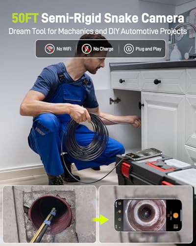 Anykit Endoscope Camera with Light, 1920P HD Borescope - size: 50FT