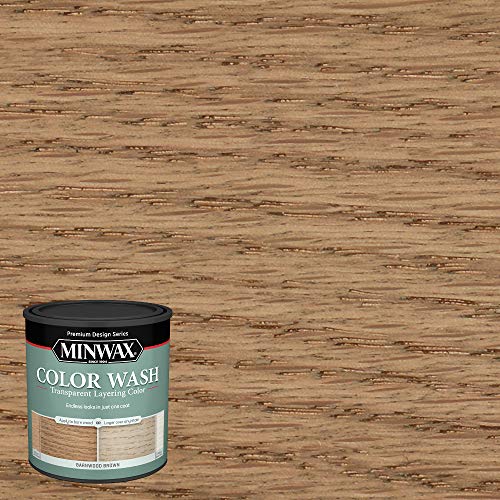 Minwax Color Wash Stain, Barnwood Brown, 1 qt | Semi-Transparent | Pack of 3 | Transparent Layering - color: Barnwood Brown, size: 1 Quart (Pack of 3)