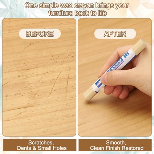 uxcell 4Pcs Wood Filler Sticks,Wood Repair Kit,Light Yellow - color: Light Yellow