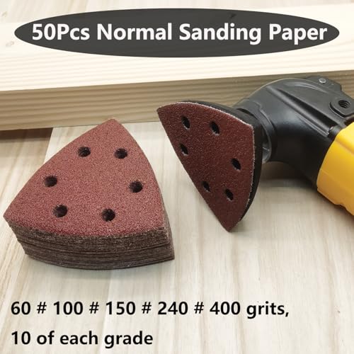 FOWOK 89Pcs Oscillating Tool Sanding Pads Kit for Finishing Detail Sanding - style: 89Pcs