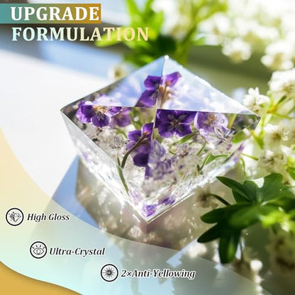 2 Gallon Epoxy Resin Kit, Crystal Clear, Self-Leveling, 1:1 Mix - size: 2 Gallon