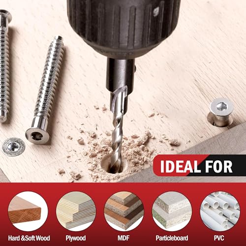 5PCS M2 Countersink Drill Bit Set - size: 5pcs