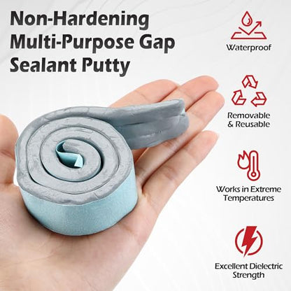 1 Pack Moldable Silicone Putty Grey Pre-Cut Strips - color: Grey, size: Pre-Cut Strips