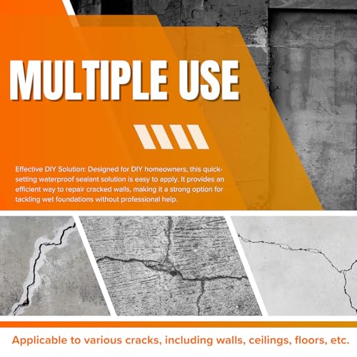 Concrete Foundation Crack Repair Kit, with Automatic Injector