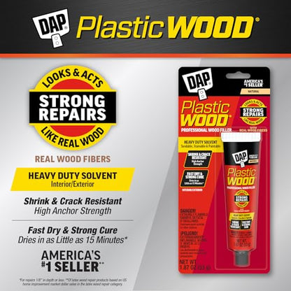 DAP 21500 DAP Plastic Wood Filler, 1.87 oz., Natural