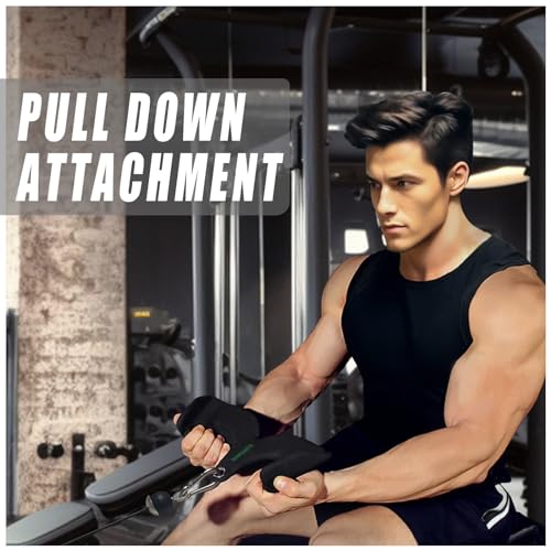 Ergonomic LAT Pull Down Bars, Back and Triceps Strength Training Equipment, LAT Pulldown Attachments, Cable Attachments for Home Gym - color: BT0023