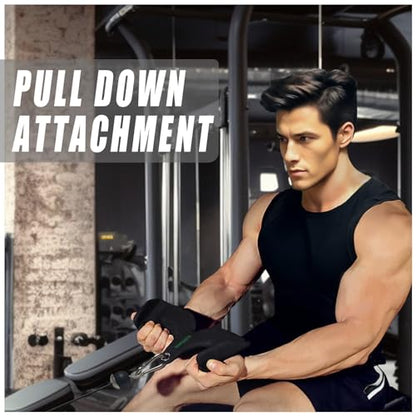 Ergonomic LAT Pull Down Bars, Back and Triceps Strength Training Equipment, LAT Pulldown Attachments, Cable Attachments for Home Gym - color: BT0023