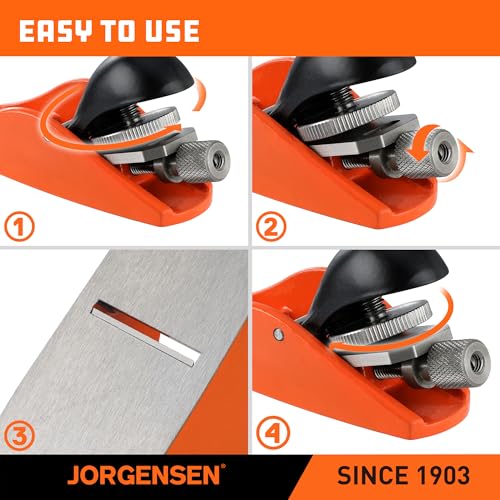 JORGENSEN No.101 Mini Wood Planer - Mini Hand Planer for Woodworking
