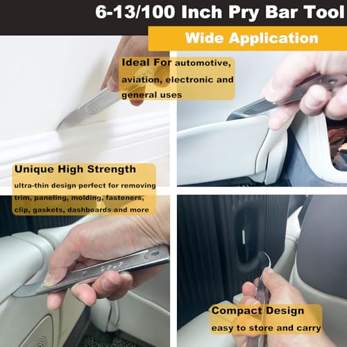 AKGUN 4140 Pry Tool, Car Trim Removal Tool Kit, Trim Removal Tool Pry Tool