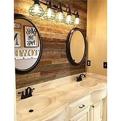 Rockin' Wood Real Wood Nail Up Application Rustic Reclaimed Naturally Weathered Barn Wood Accent Paneling Board Planks for Home Walls (8 Square feet) - size: 8 Square Feet