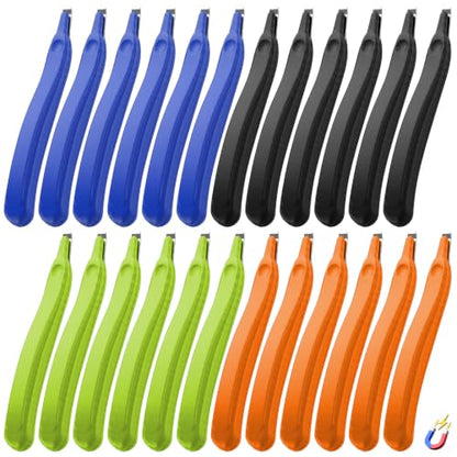 24 Pcs Magnetic Staple Remover Bulk, Stapler Remover Tool, 4 Colors, 6.1"