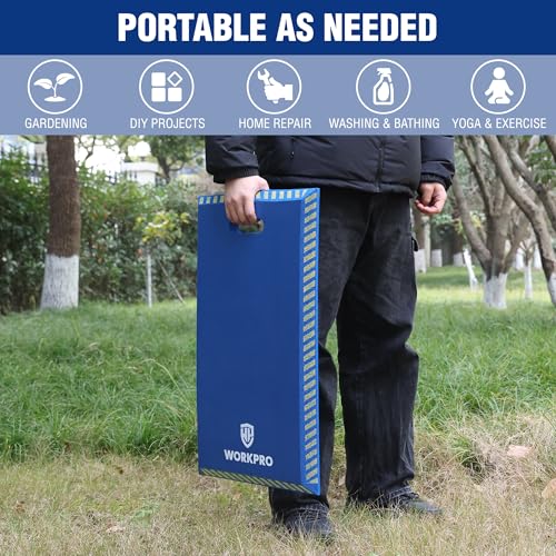 WORKPRO Extra Thick Kneeling Pad, Soft NBR Foam Knee Cushioning for Knees - color: Blue