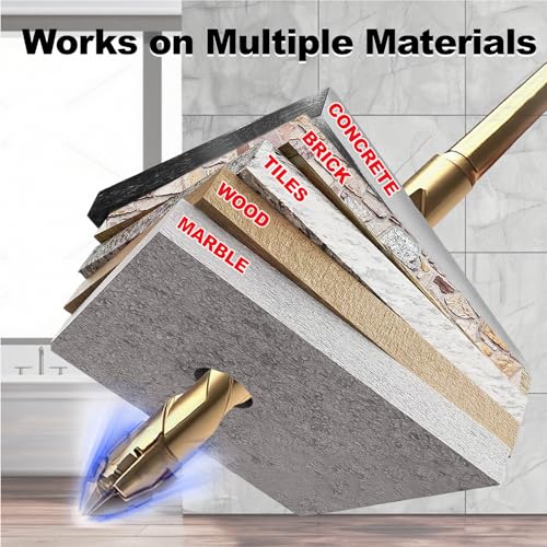 10pcs Masonry Drill Bit Set, Concrete Drill Bit Set, Carbide Tips - size: 10 pack 3/16"-1/2"
