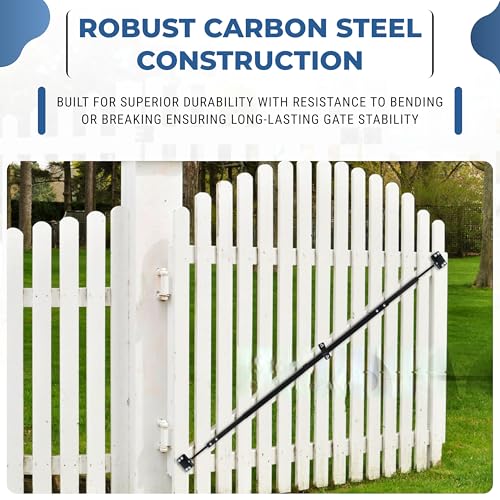 FEBTECH – 8' Telescopic Gate Brace - Heavy-Duty Powder Coated Carbon Steel