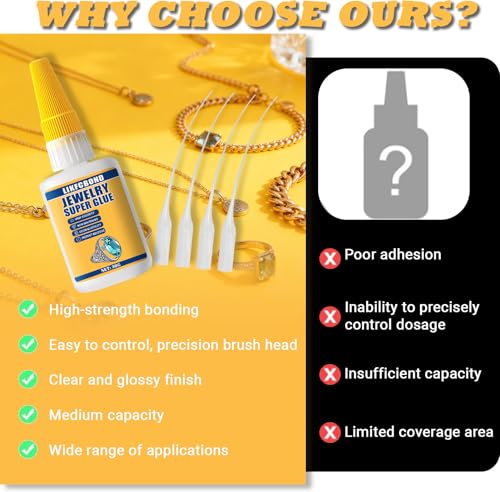 Jewelry Glue 30g Clear, Elastic String Adhesive Kit, Super Glue - style: Jewelry