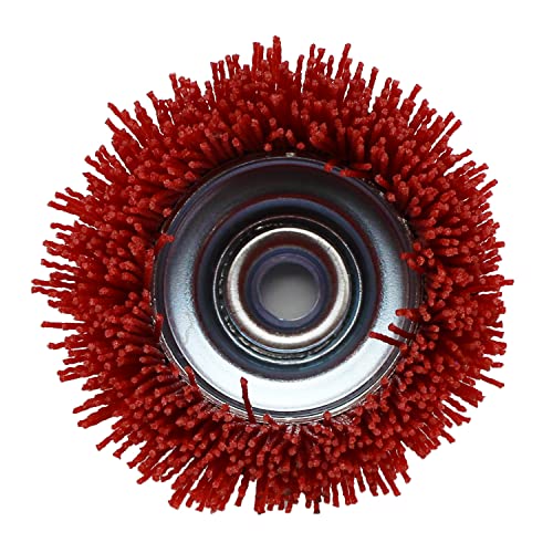 BHA 4" Abrasive Nylon Cup Brush, 5/8-11 Arbor for Angle Grinder, 120 Grit