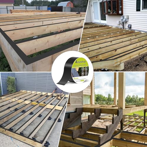 Joist Tape,1 5/8" x 50' Deck Joist Tape,Waterproof Seal Anti-Corrosion Butyl Tape,Flashing Tape for Deck, Joists, Beams Protection（10 Rolls） - style: 1 5/8"x 50'-10 Rolls