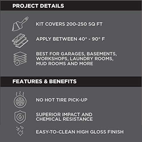 Rust-Oleum RockSolid Polycuramine Gloss Modern Greige Garage Floor Coating - color: Modern Greige, size: 1 Car