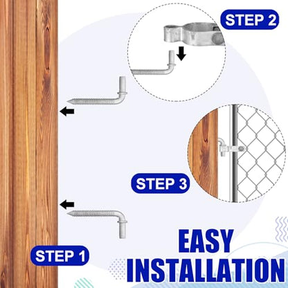 MorningRo 8 Pcs Farm Gate Hinge Set, 5/8'' x 2'' Gate Hinge - size: 2 Inch