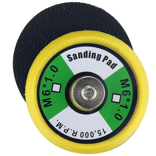 2" Hook and Loop Backing Pad for Polisher M6 Threads, Universal Mini Air Sander Backing Plate for Sanding Polishing Buffing (2Pcs 2in) - size: 2Pcs 2in
