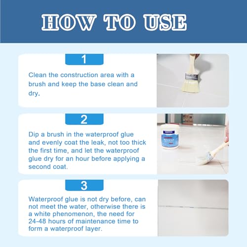 Waterproof Glue,Invisible Agent,Strong Transparent Sealant(0.3, Kilograms)