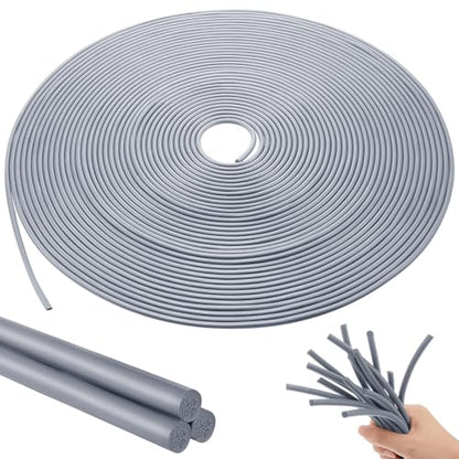 Frienda Backer Rod Foam Rubber Caulk Saver Concrete Expansion Joint Filler Weather Strip Seal for Gaps and Joints (Grey,1/8 Inch x 100 ft) - color: Gray, size: 1/8 Inch x 100 ft