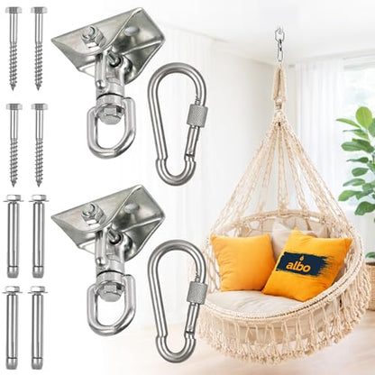 Albo Heavy Duty Swing Hangers 2 Pack, 2650 LBS - color: Silver, size: 2 Pieces