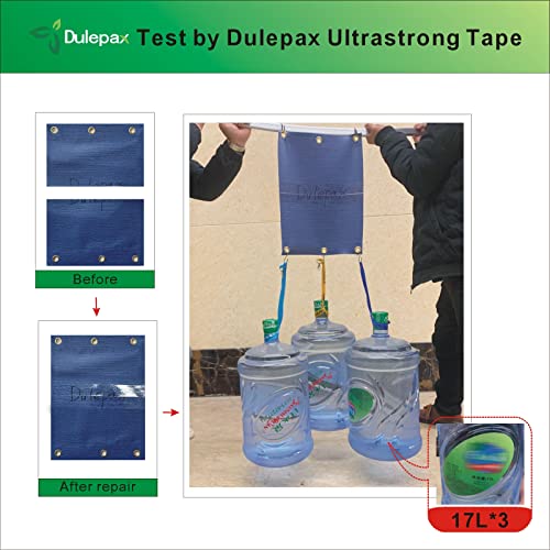 Dulepax Tent Repair Tape,Ultrastrong Awning Repair Tape,Boat Covers Repair,Double Layer RV Covers Repair Kit,Tarp Repair,Canvas Pctch Kit,Sail Tape 1 Roll of 16.4' x 2.95" - size: 16.4 ft x 2.95"