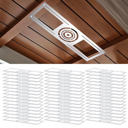 Sidasu 48 Pack New Construction Mounting Plate for 3, 4, 6" Recessed Lights - size: 48 Pack