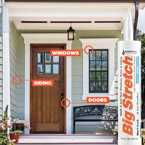 Sashco 10004 Big Stretch Caulk Black 10.5-ounce - color: Black
