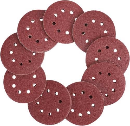 WORKPRO 80-Piece Sanding Disc Set,5-Inch 8-Hole Hook & Loop Sanding Discs,60,80,100,120,180,240,320,400 Grits Sandpaper for Random Orbital Sander(Not for Oscillating Tools or Mouse Sander),Pack of 12 - size: 80 Count (Pack of 12)