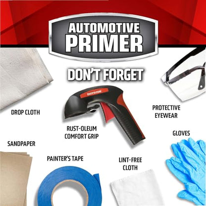 Rust-Oleum 260737 Automotive Sandable Primer Spray, 12 oz, White - color: White, size: 12 fl oz (Pack of 1)
