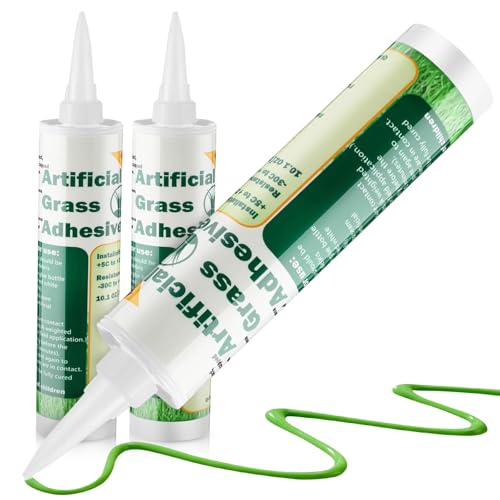 Threlaco 2 Tubes Artificial Grass Turf Glue 10 oz Seam Adhesive Synthetic