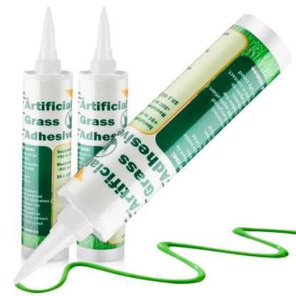 Threlaco 2 Tubes Artificial Grass Turf Glue 10 oz Seam Adhesive Synthetic