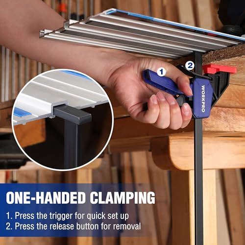 WORKPRO 2-Pack 9" Track Saw Clamps, 150lbs Load Limit