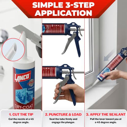 Dry-Coat Super Stretch 10. 1oz. White Elastomeric Acrylic Multi-Purpose Sealant
