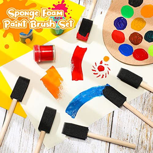 Baderke 300 Count 1 Inch Foam Sponge Brushes for Painting